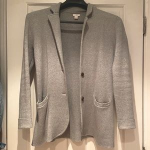 J Crew gray sweater blazer size small
